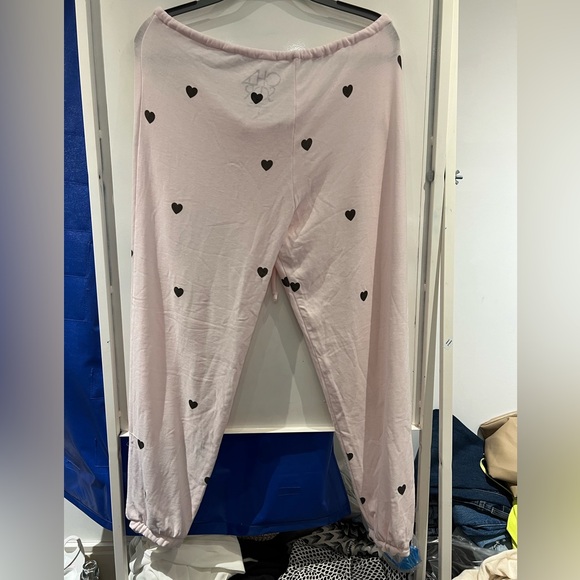 Chaser Pink Heart Sweatpants - Picture 2 of 4